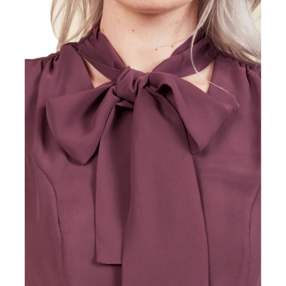 MODCLOTH Give it Timeless A-Line Aubergine Dress S - Picture 4 of 16